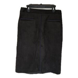 Suede Pencil Skirt
